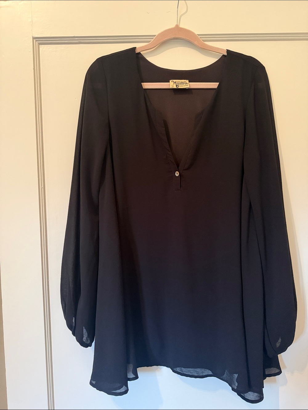 Show Me Your MuMu Black Long-Sleeve Tunic